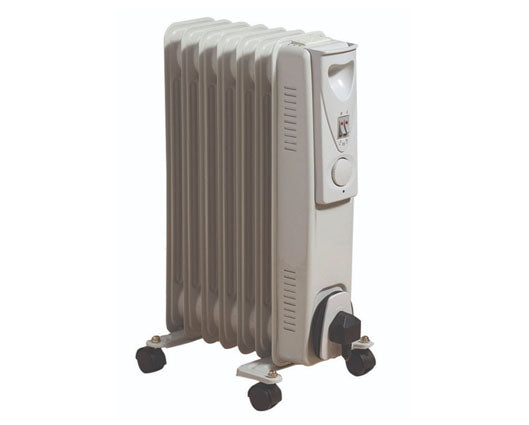 Daewoo 1500W White 7 Fin Oil Filled Radiator