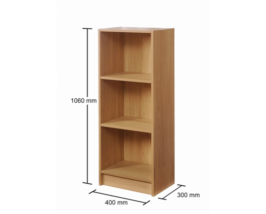 Medium Narrow Bookcase-Oak
