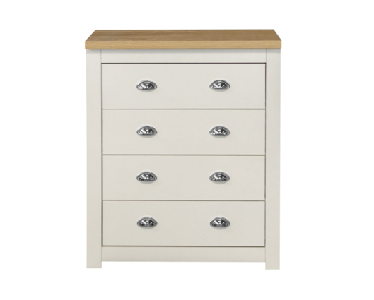 Harper 4 Drawer Chest-Cream