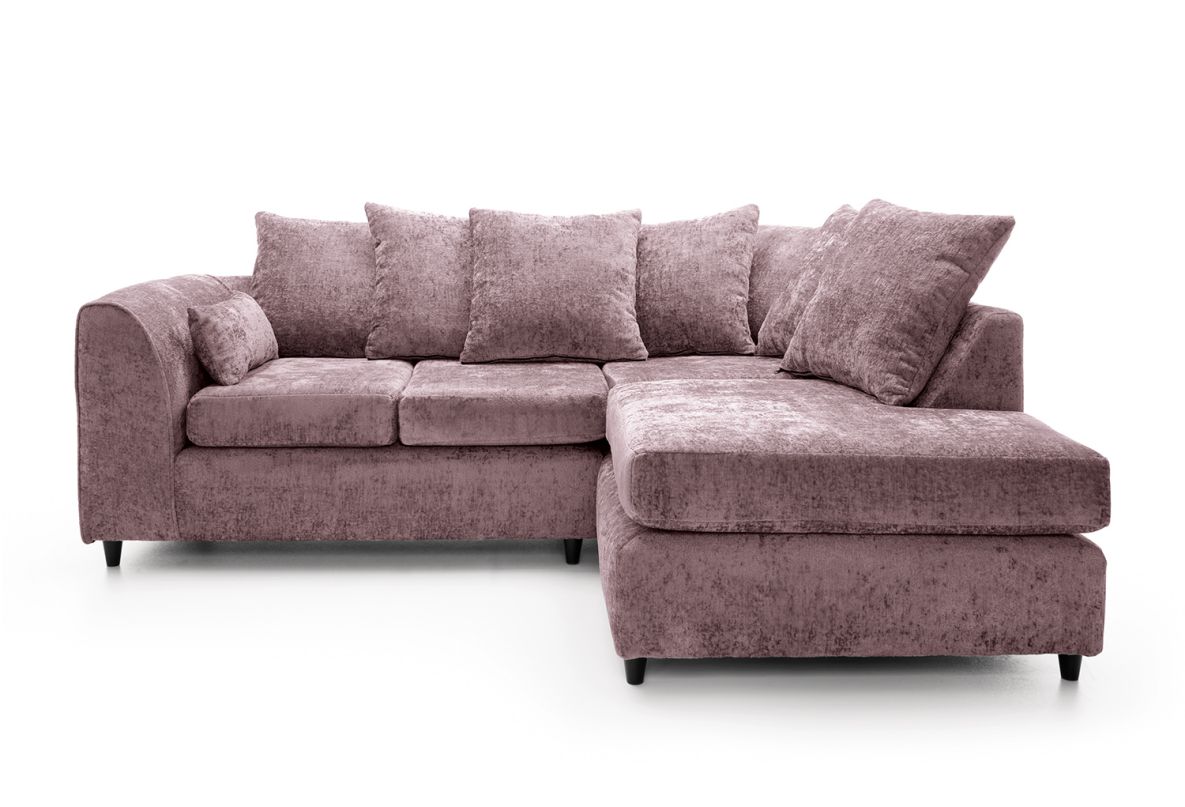 Heidi Right Hand Facing Corner Sofa - Pink