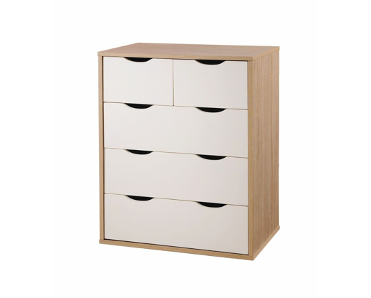 Atrix 3 Piece Bedroom Set 3+2 Drawer-White