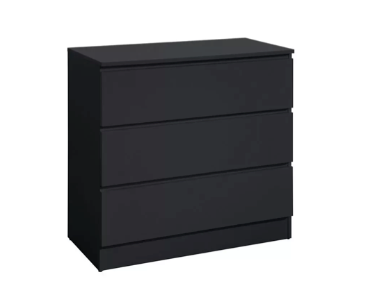 Oakley 3 Drawer Chest- Black