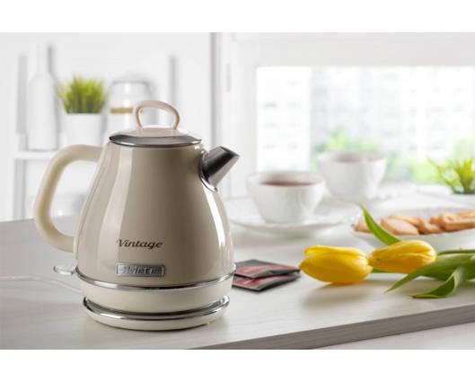 Ariete 1 Litre Retro Style Cordless Jug Kettle - Cream