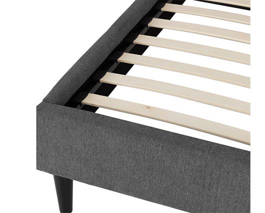 VERONA 4'6" BED - GREY FABRIC