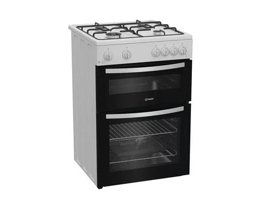 Indesit ITG6GW 60cm Gas Twin Cooker - White