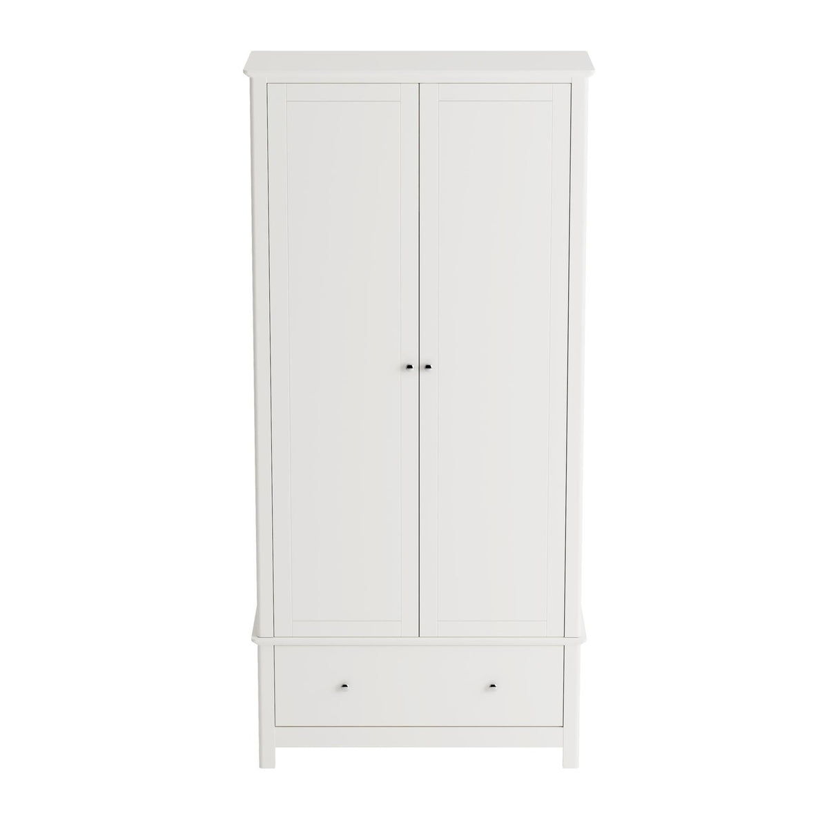 Nairn White 2 door, 1 drawer wardrobe