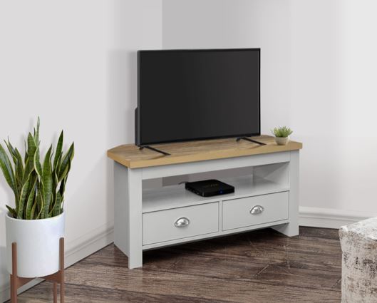 Harper Corner TV Unit-Grey