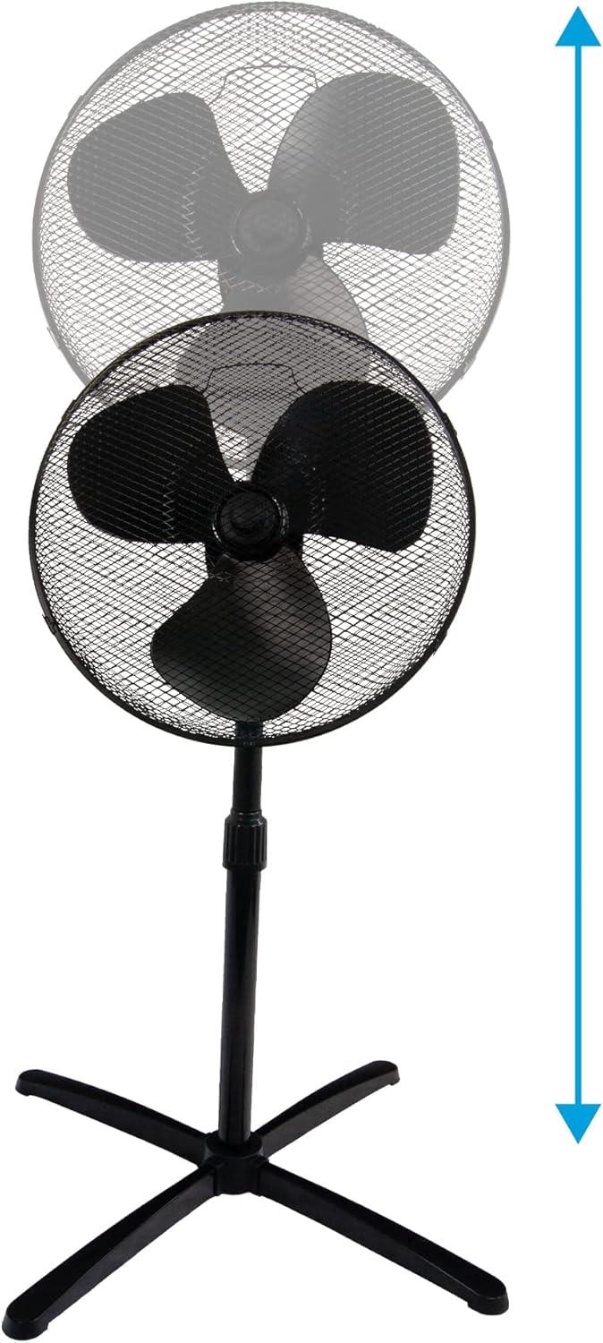Igenix 16" Pedestal Fan Black