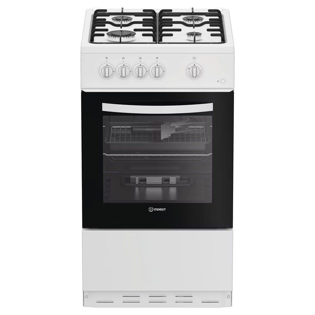 Indesit I5G1KMW Gas Single Cooker 50CM - 55L with Fast Boil