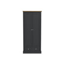 Dagwood 2 Door Wardrobe Charcoal