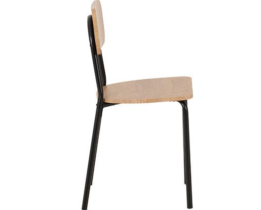 WARREN 1+2 DINING SET - RUSSET OAK EFFECT/BLACK