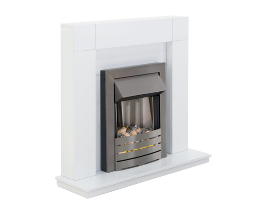 Milton Suite in Pure White & Black/Pure White, 39 Inch