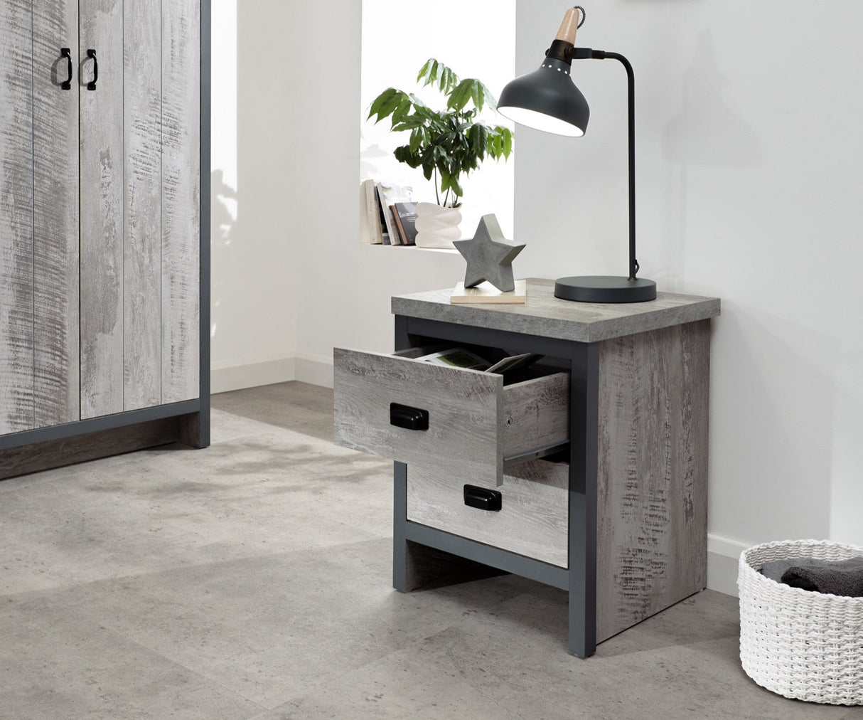 Baxter 3 Piece Bedroom Set-Grey