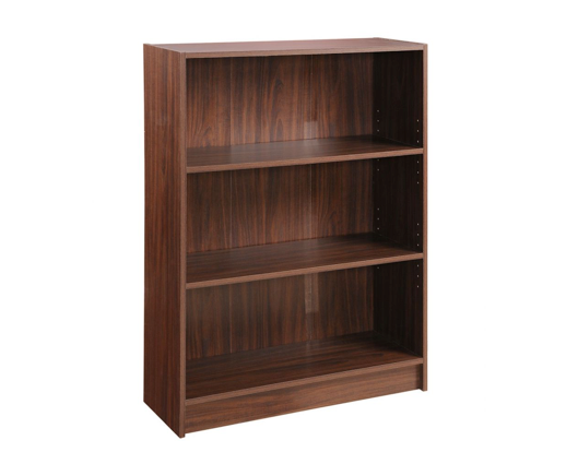 Low Wide Bookcase-Walnut