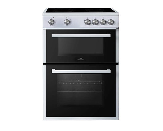 New World NWTC60CW 60cm Twin Cavity Electric Cooker with Ceramic Hob