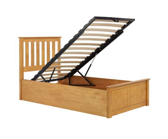 Phoenix Single Ottoman Bed - Oak
