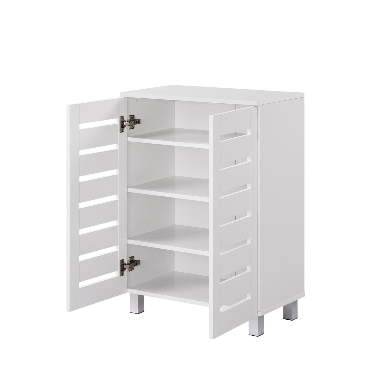 Euston 2 Door Shoe Cabinet - White
