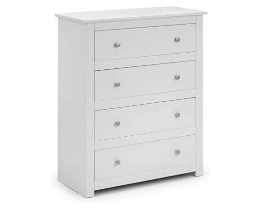 Cassini 4 Drawer Chest-White