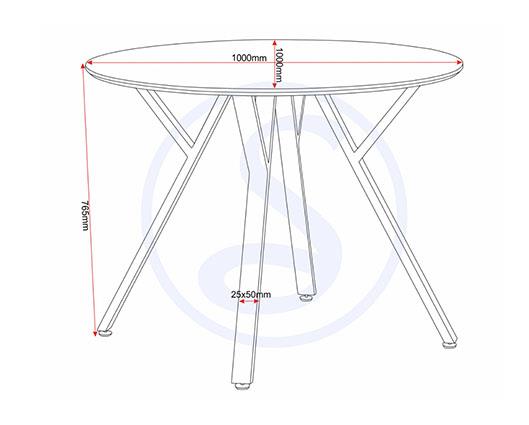 ATHENS ROUND & AVERY DINING SET (X4 CHAIRS) - CONCRETE/GREY VELVET