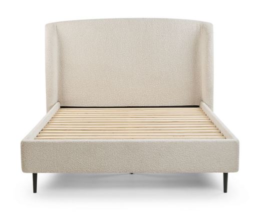 Eden Boucle Double Bed - Ivory