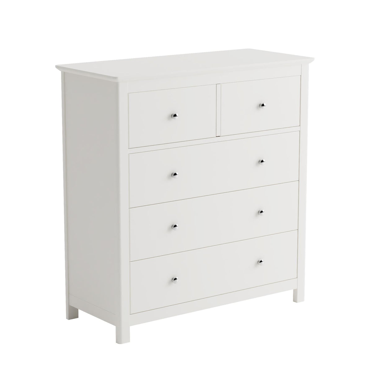 Nairn White 3+3 drawer wide chest of drawers
