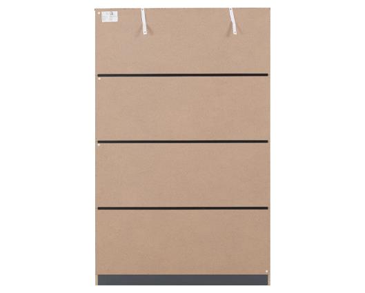DAKOTA 3 DOOR WARDROBE - DARK GREY