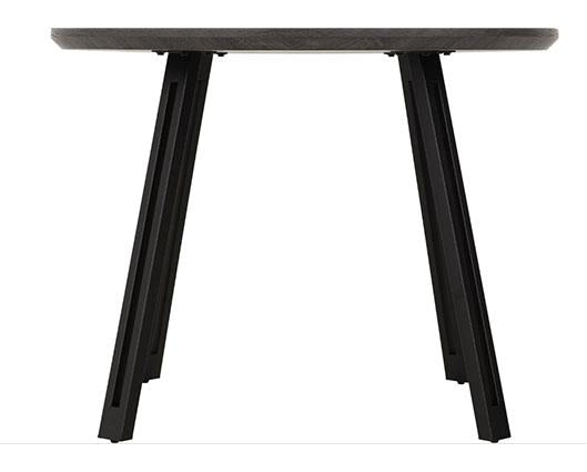 QUEBEC ROUND DINING TABLE - BLACK WOOD GRAIN