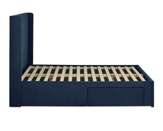 Leila Dual Storage Door Bed Royal Blue - Double