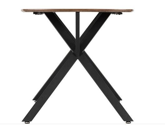 ATHENS RECT & LUKAS DINING SET (X4 CHAIRS) - MEDIUM OAK EFFECT/EMERALD GREEN VELVET