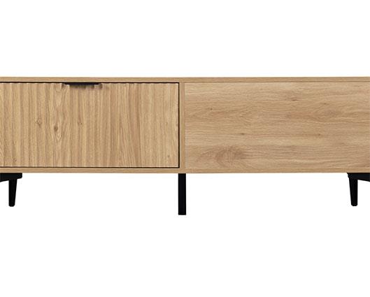 MIAMI 2 DRAWER COFFEE TABLE - OAK EFFECT/BLACK