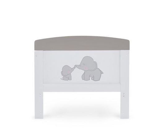 Grace Inspire Cot Bed & Under Drawer - Me & Mini Me Elephants Grey