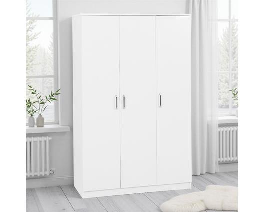 DAKOTA 3 DOOR WARDROBE - WHITE