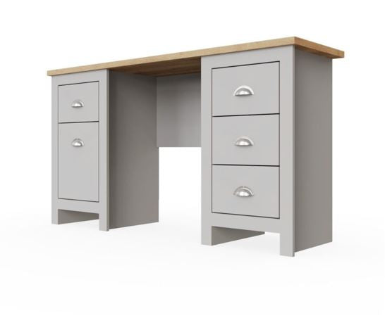 Lincoln Study Desk- Light Grey