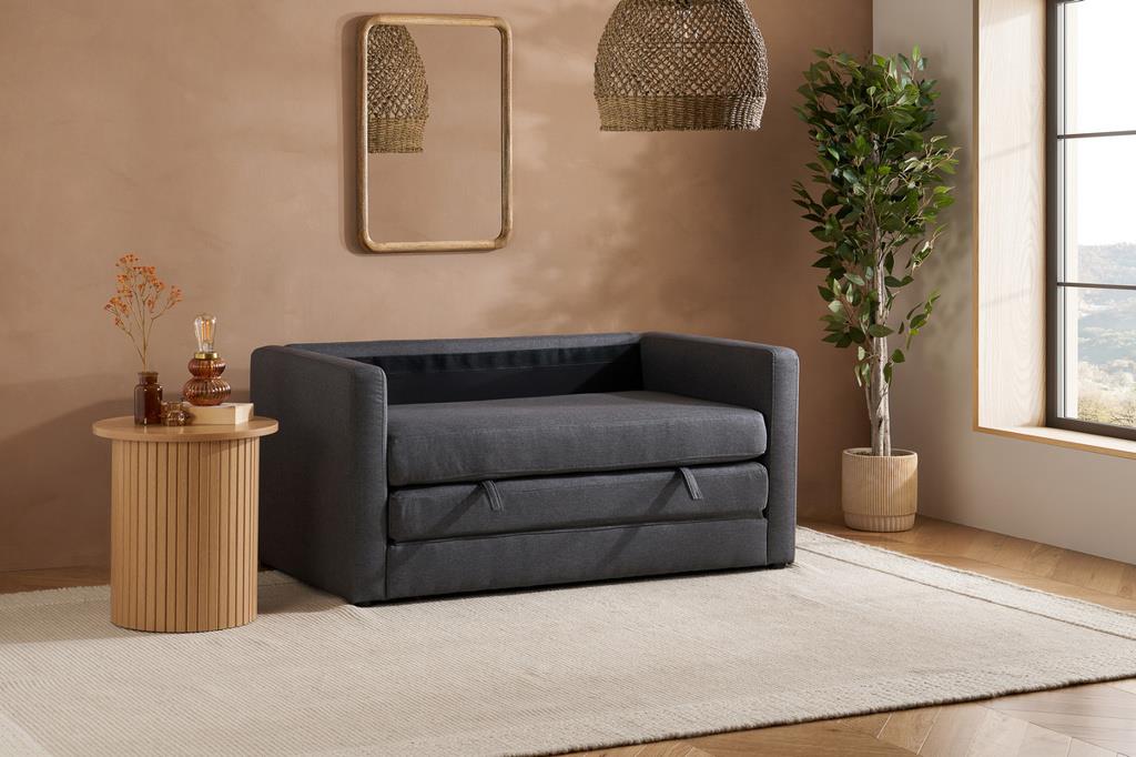 Eli Fold Out Sofa Bed - Grey