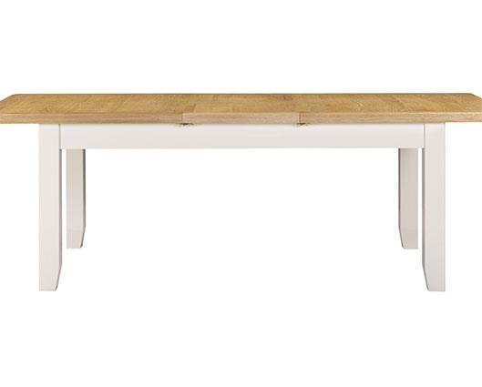 WINDSOR LARGE EXTENDING DINING TABLE - IVORY/OAK