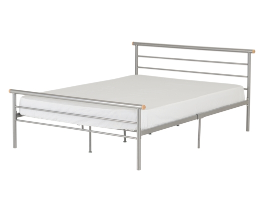 Orion Small Double Bed - Silver