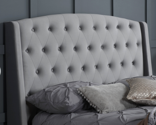 Brooklyn King Size Bed - Grey