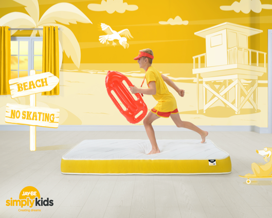 Jay-Be® Simply Kids® Anti-Allergy Foam Free e-Pocket® Sprung Mattress-Single