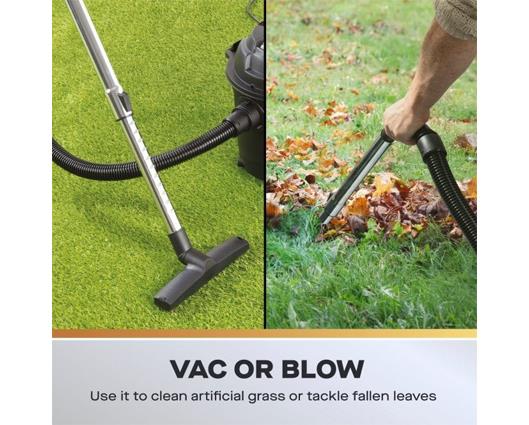 DAEWOO 10L WET AND DRY VACUUM - BLACK