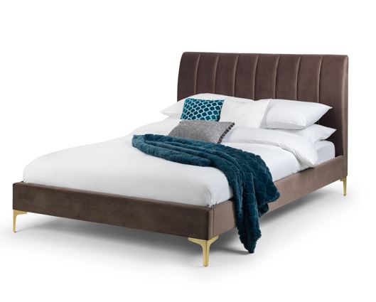 Dario Scalloped Velvet Bed King