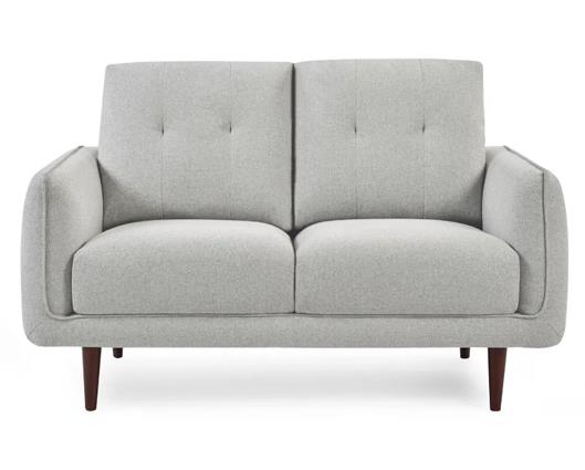 Remy Fabric 3 Seater Sofa Light Grey