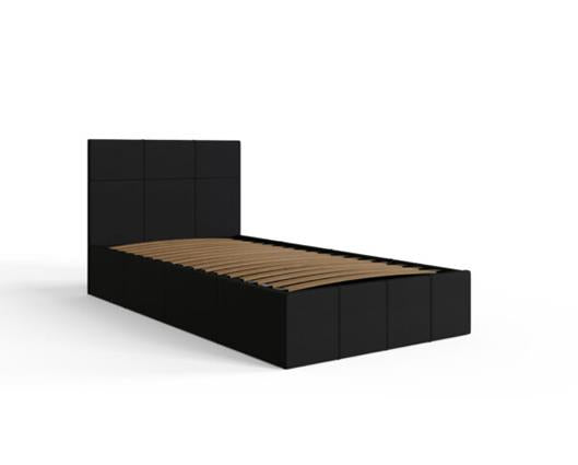 Serena Single Side Lift Ottoman Bed-Black
