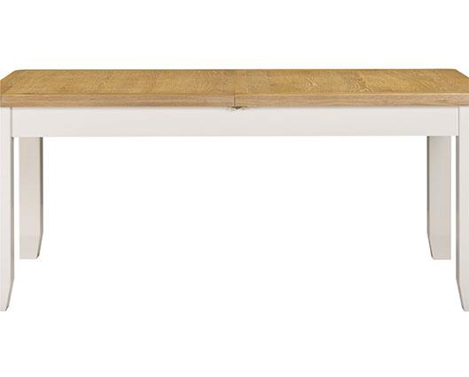 WINDSOR LARGE EXTENDING DINING TABLE - IVORY/OAK