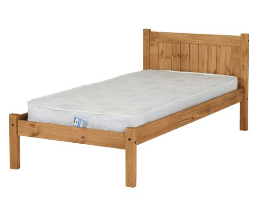 Maya Single Bed - Distressed Waxed Pine