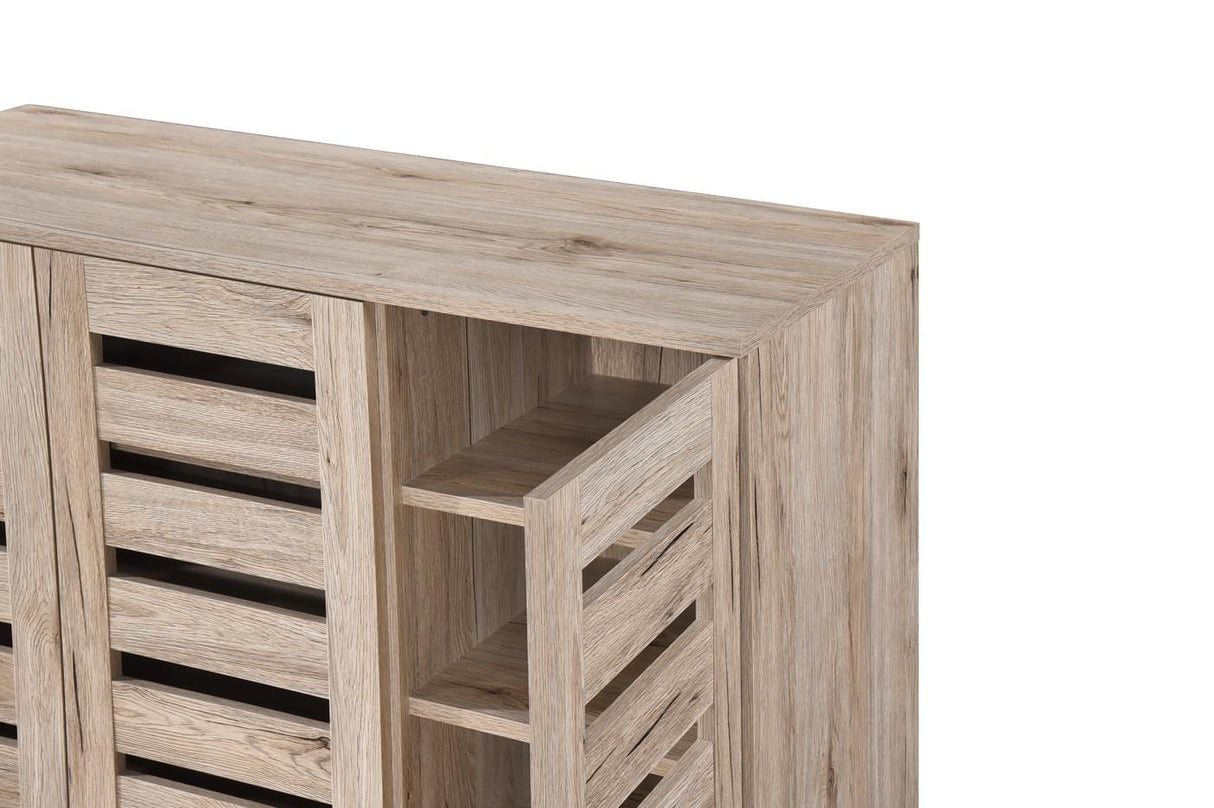 Euston 3 Door Shoe Cabinet - Sanremo Oak
