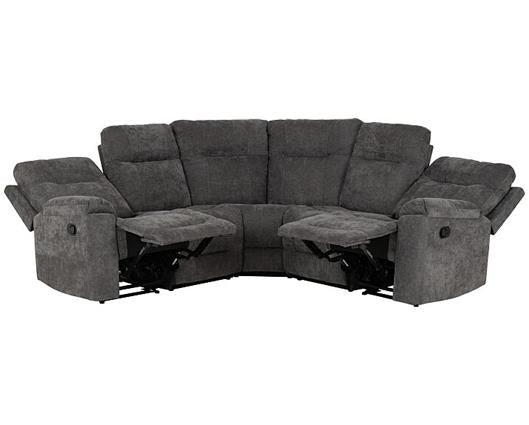 Guildford Corner Recliner Sofa - Grey Fabric