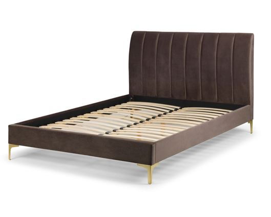Dario Scalloped Velvet Bed King
