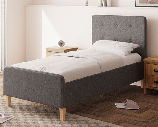 Ashbrook Single Ottoman-Dark Grey