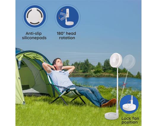Adjustable Standing Pedestal Fan with Remote