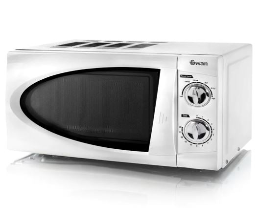 Swan 800W 20L Manual Microwave Silver